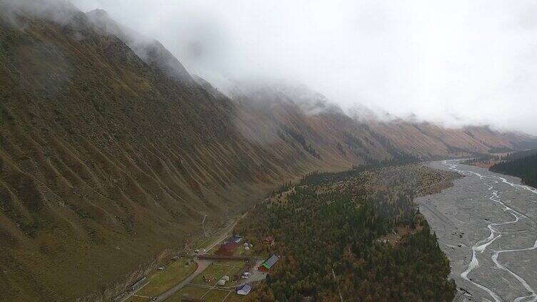 戈壁滩 山川航拍