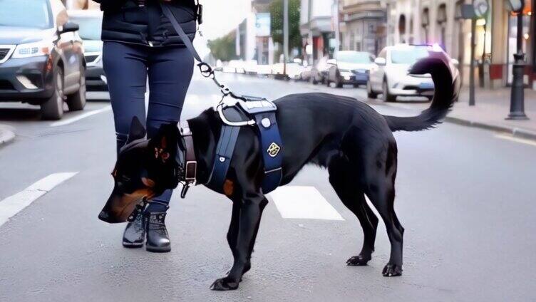 导盲犬武装警犬4K