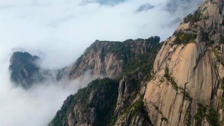 黄山云海航拍延时风景视频素材