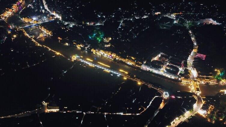 凤凰古城湖南湘西夜景