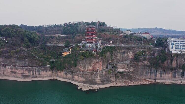 湖北宜昌长江三峡风光航拍