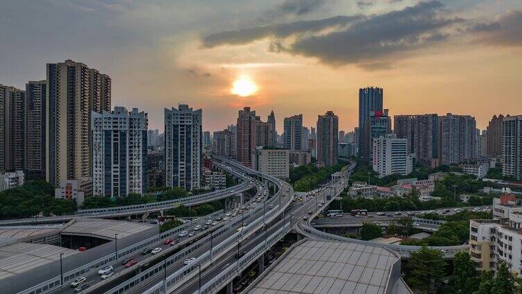 5K 广州航拍延时城市合集