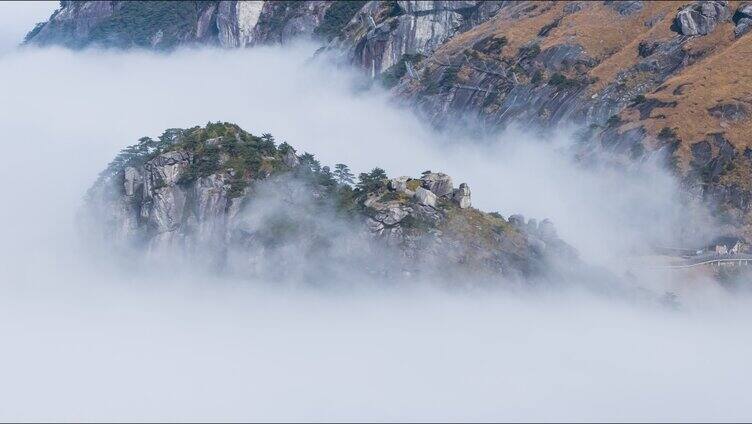 江西萍乡武功山日出日落云海延时摄影