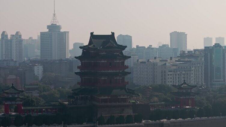 江西南昌滕王阁航拍