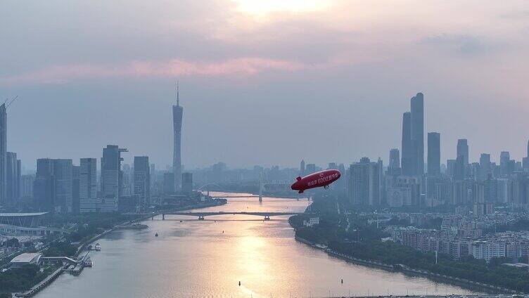 中国广东省广州市海珠区琶洲大桥全景