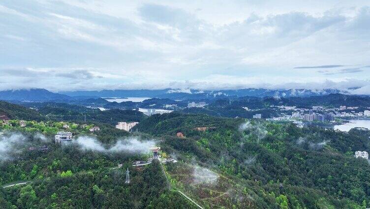 航拍千岛湖云海美景