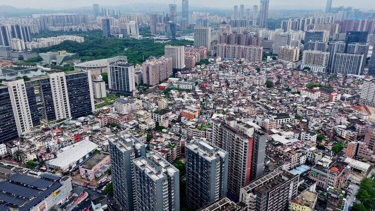 广东东莞城市建筑风光航拍