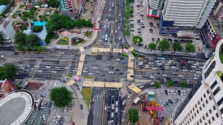 广东东莞城市建筑风光航拍