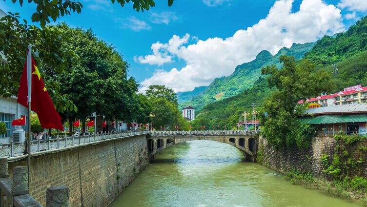 中国天保镇街景