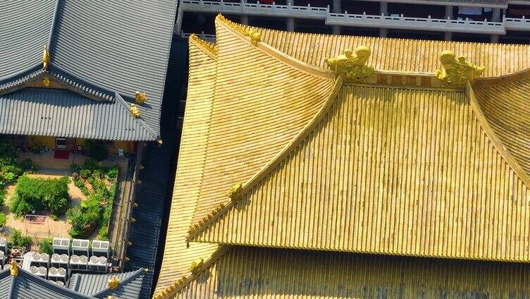 上海市静安区静安寺寺庙风景景区城市地标风