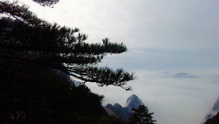 黄山风景区壮观云海延时风景视频素材