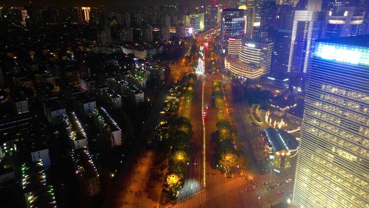 上海市浦东新区世纪大道陆家嘴车流延时风景