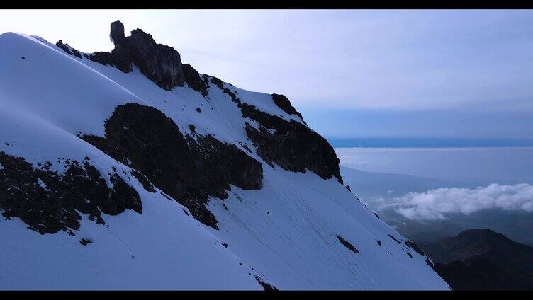 雪山 高山 冰封