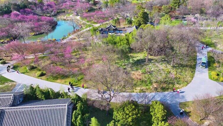 扬州市邗江区瘦西湖风景名胜区航拍江南水乡