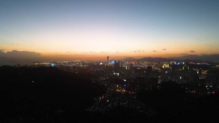 厦门 城市 厦门夜景 厦门航拍 夜景 