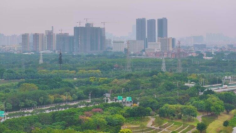 广州海珠区航拍高楼大厦摩天大楼城市建设