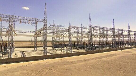 荒漠变电站 新能源高压电发电站电力设备