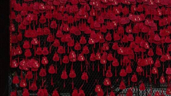 大佛寺红色祈福牌红色牌子挂件