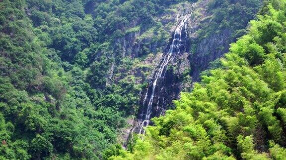 庐山自然风光航拍风景旅游山上公路