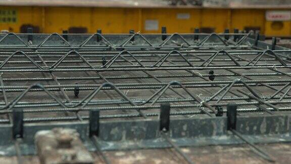 建筑施工预制桥梁板厂材料和环境空镜