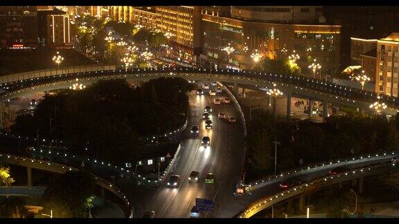 南昌八一大桥高架路夜景