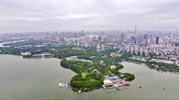 武汉东湖全景航拍