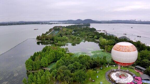 武汉东湖公园热气球
