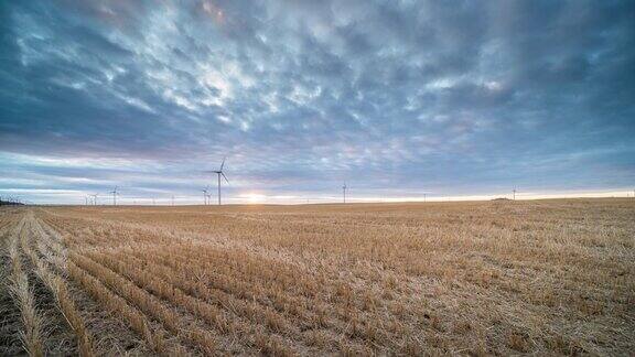 现代风力涡轮机产生可持续能源