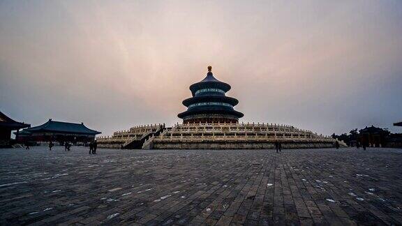 日落时天坛宫的时间流逝北京中国