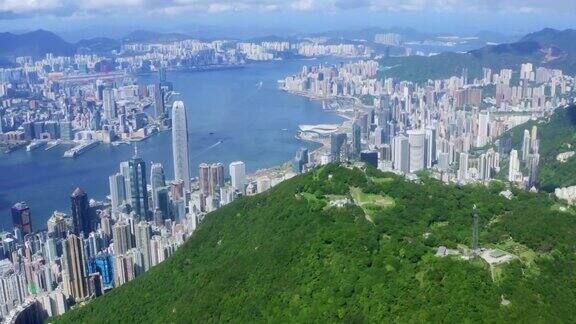 航拍香港城市