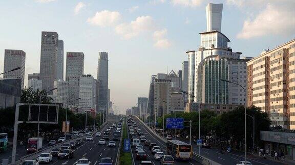 北京国贸大桥交通大厦