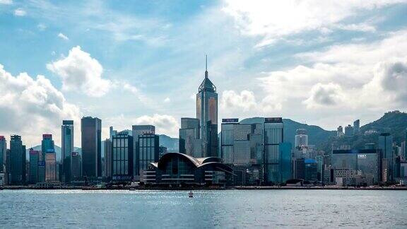香港、维多利亚港和4K时光流逝