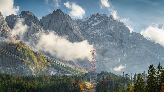 德国巴伐利亚州的楚格斯皮策山