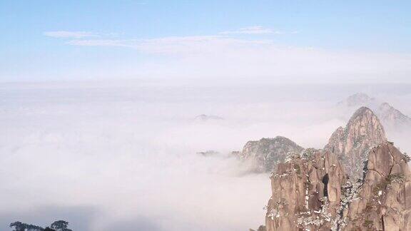 黄山冬季景观