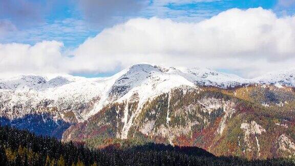 8K拍摄的Kamnik-Savinja阿尔卑斯山云景