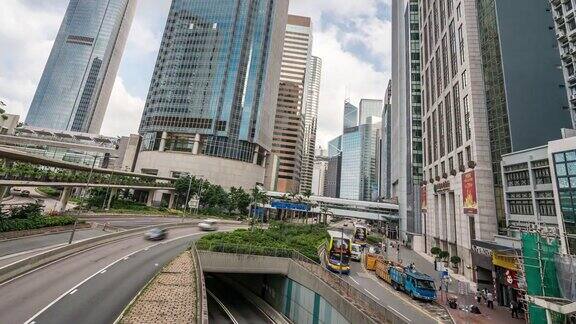 延时:中环香港城市景观