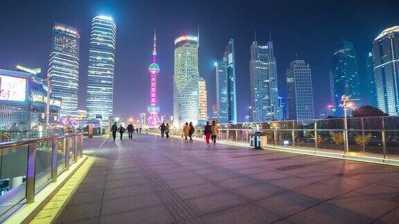 上海市中心时光流逝