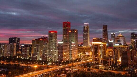 MSHAPAN高视角北京从夜晚到白天的过渡北京中国