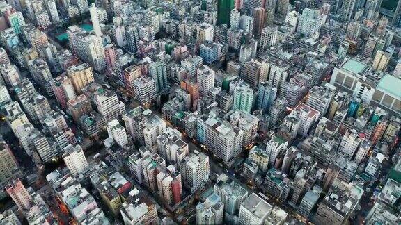 中国香港的鸟瞰图