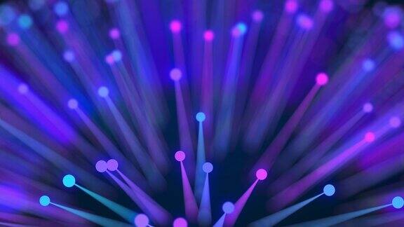 光纤网络与光束灯摘要背景