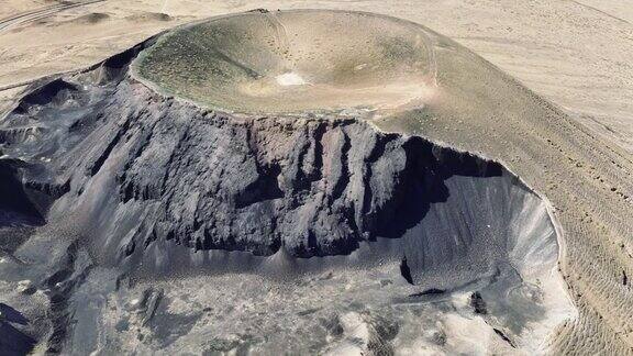 火山的航空照片