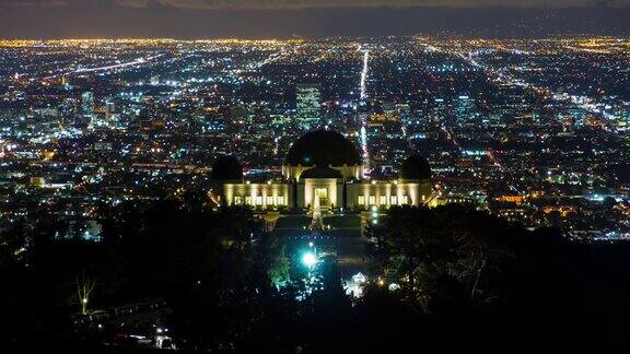 格里菲斯天文台的夜晚洛杉矶加利福尼亚