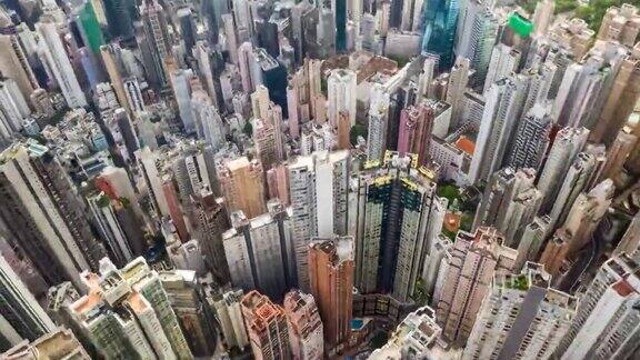 香港拥挤的城市景观
