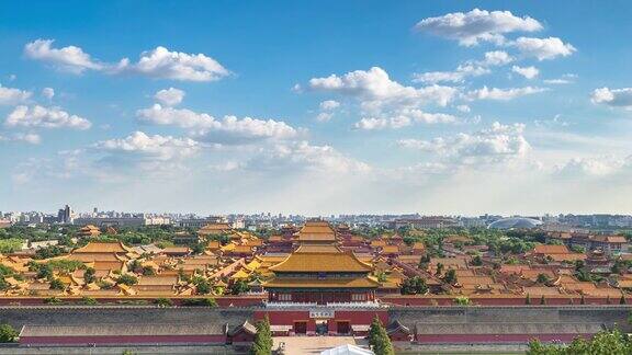中国北京的故宫间隔拍摄
