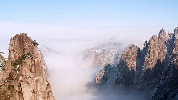 黄山冬季景观