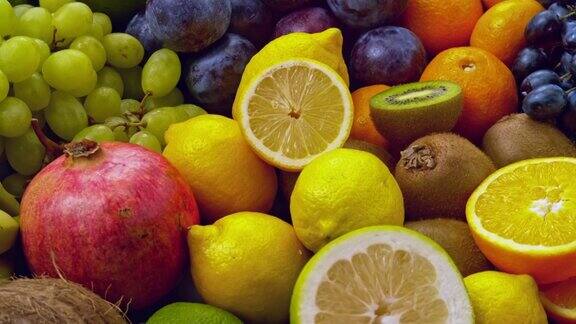 SLOMOLD柠檬、葡萄等水果旋转