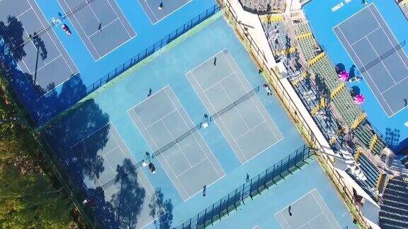 中国网球场鸟瞰图