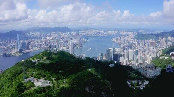 航拍香港城市