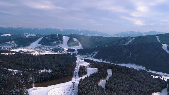 冬天的雪山