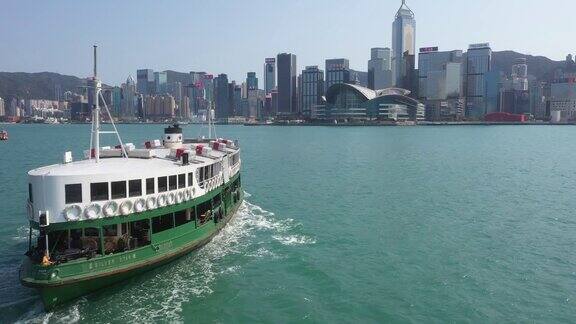 香港维多利亚港和渡轮